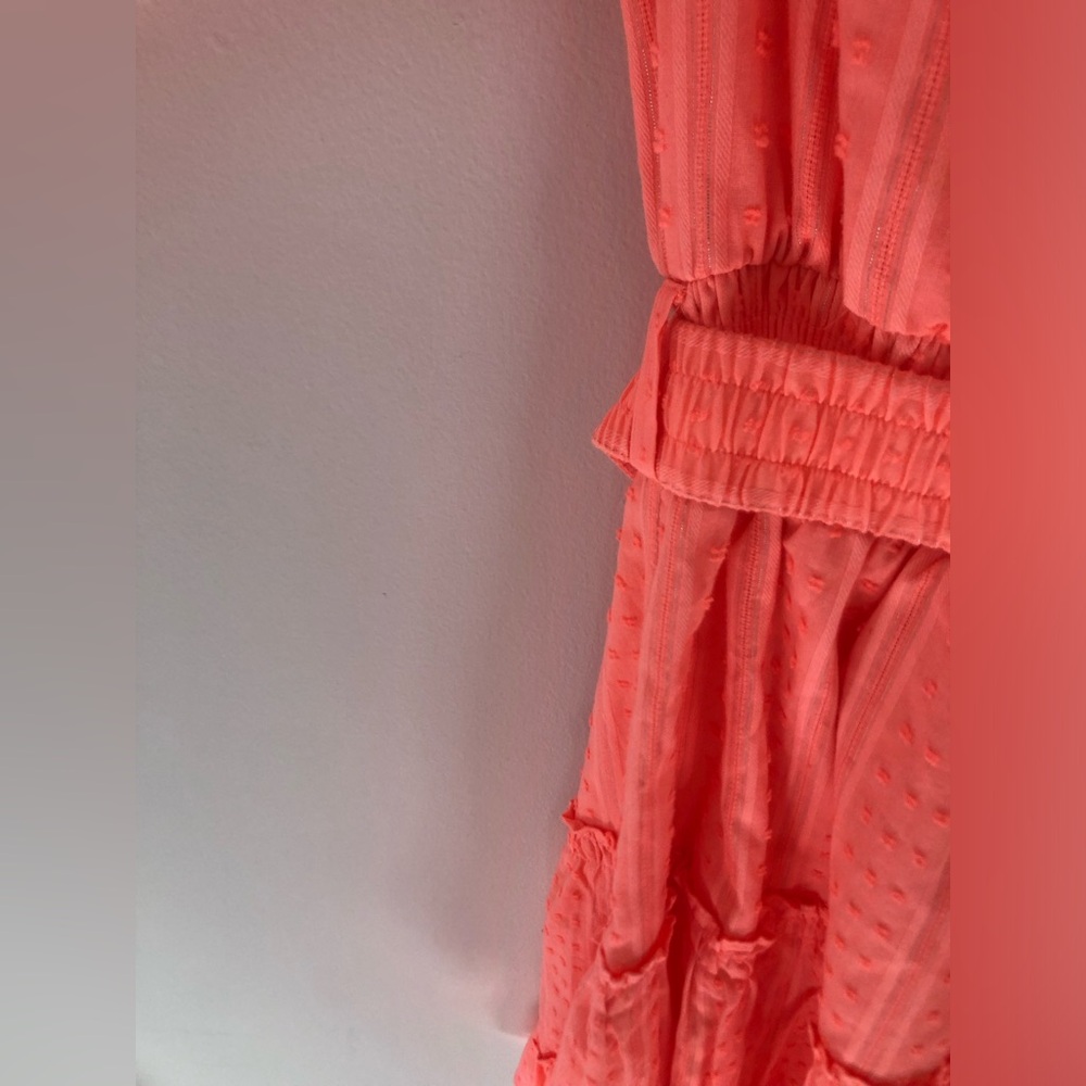 NWT Lilly Pulitzer Louisa Belted Off the Shoulder Mini Dress in Papaya Punch M - Picture 9 of 16